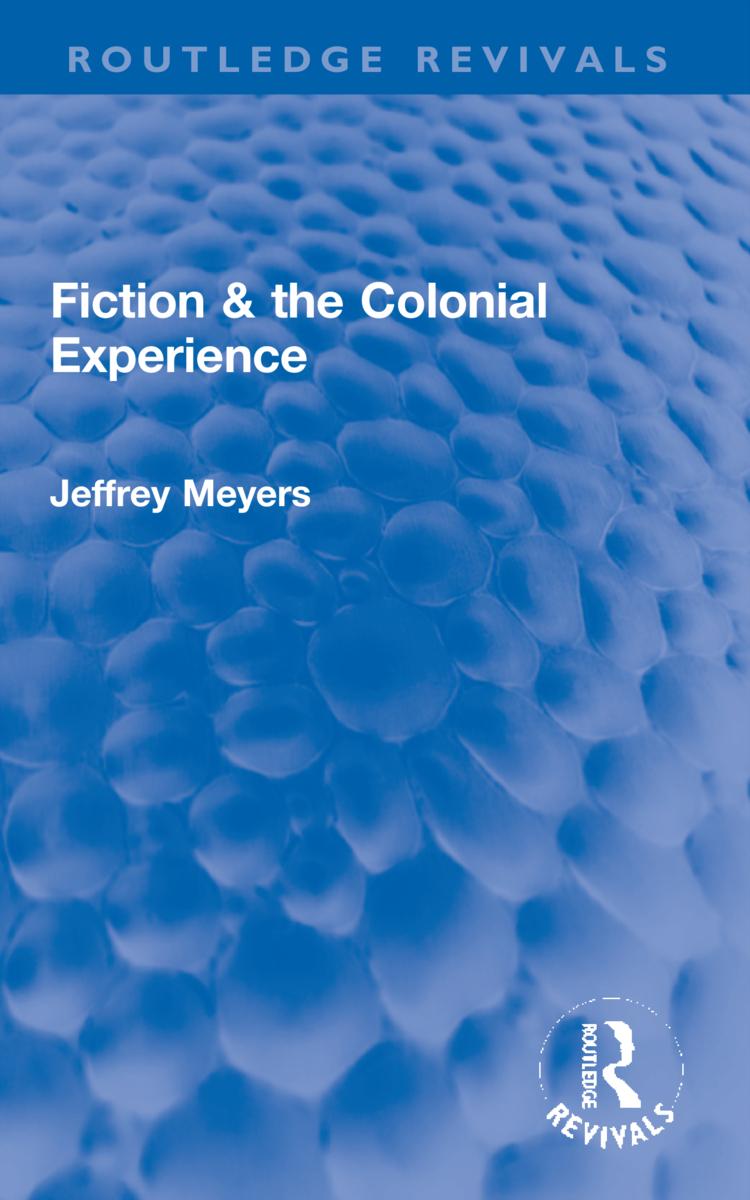 Libro Fiction & the Colonial Experience Jeffrey Meyers