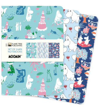 Calendar/Diary Moomin Classics Set of 3 Midi Notebooks 