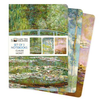 Kalendár/Diár Claude Monet Set of 3 Standard Notebooks 