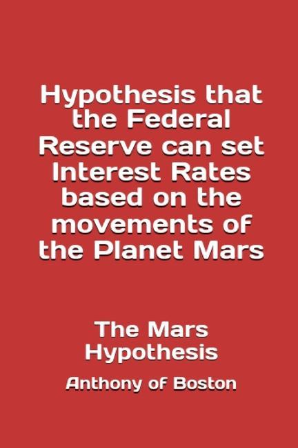 Buch The Mars Hypothesis Anthony of Boston