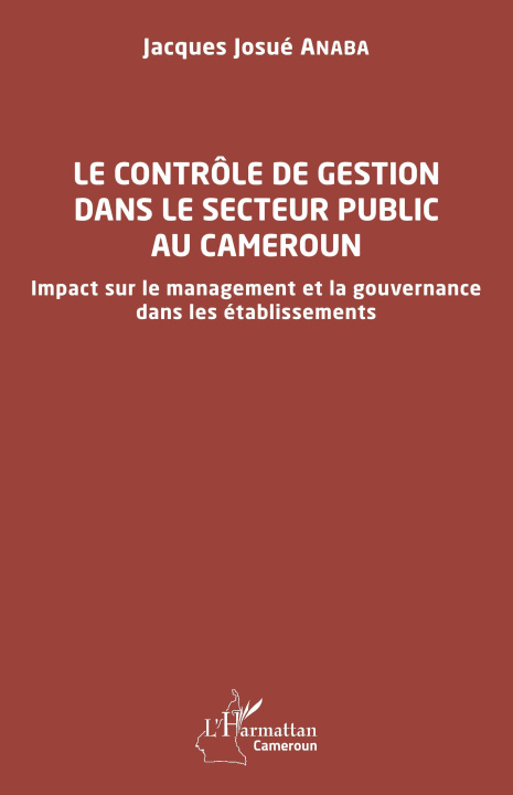 Kniha Le contrôle de gestion dans le secteur public au Cameroun Anaba