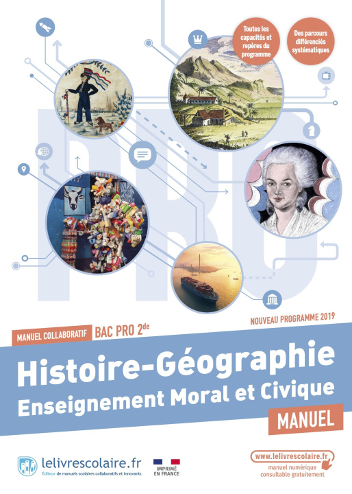 Carte Histoire-Géographie 2de pro, manuel, édition 2023 LELIVRESCOLAIRE.FR