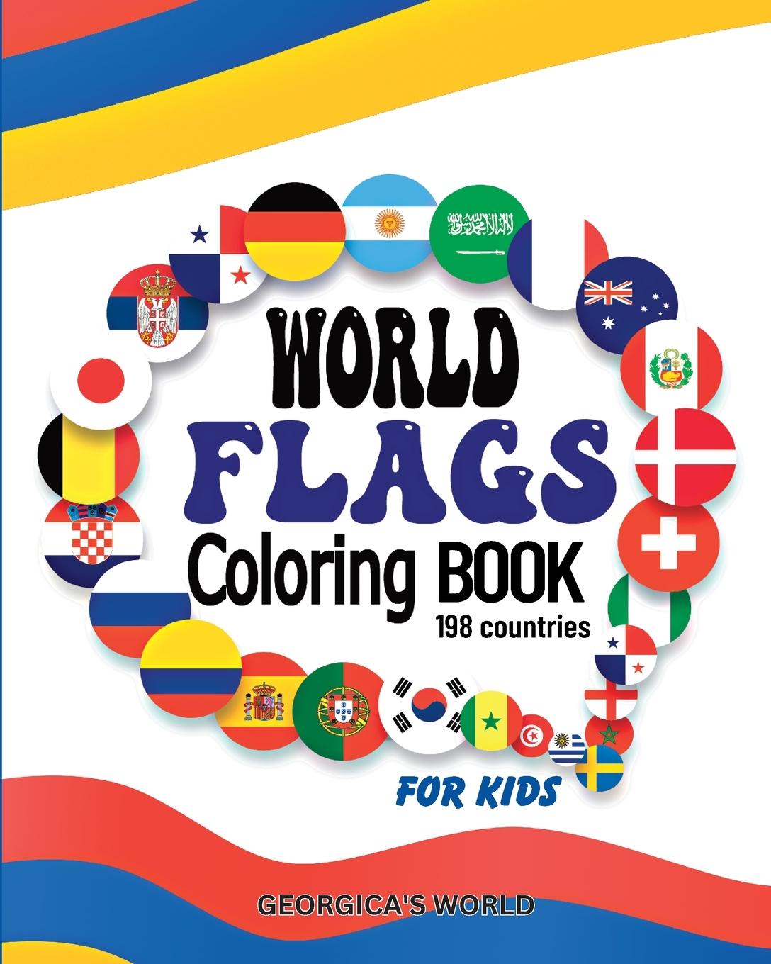 Könyv World Flags Coloring Book for Kids 