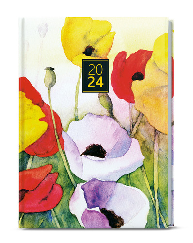 Calendar / Agendă Týdenní diář 2024 Oskar Lamino A5 máky 