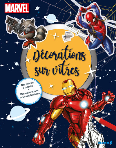 Knjiga Marvel - Décorations sur vitres 