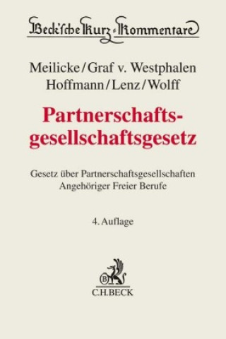 Boek Partnerschaftsgesellschaftsgesetz Wienand Meilicke