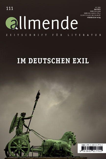 Könyv Allmende 111 - Zeitschrift für Literatur Hansgeorg Schmidt-Bergmann