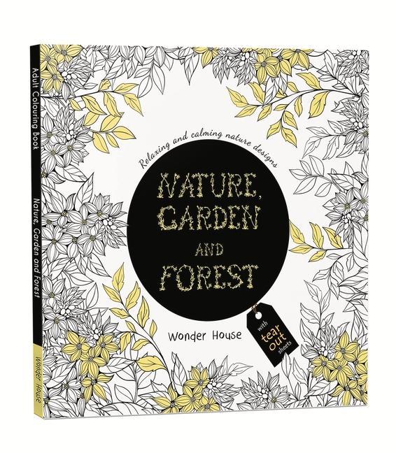 Livre Nature, Garden and Forest: Colouring Books for Adults with Tear Out Sheets 