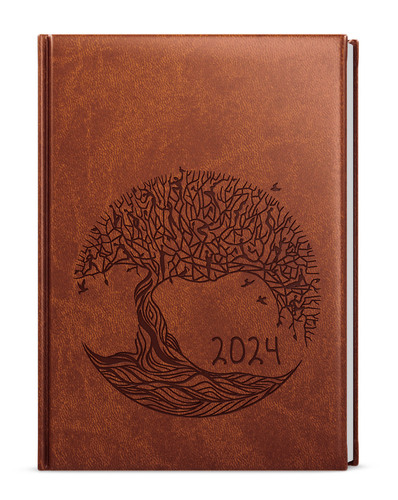 Calendar/Diary Týdenní diář 2024 Oskar Vivella s ražbou Strom 