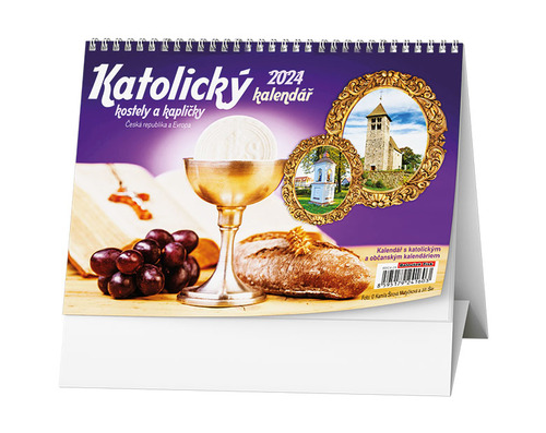 Naptár/Határidőnapló Katolický kalendář 2024 - stolní kalendář 