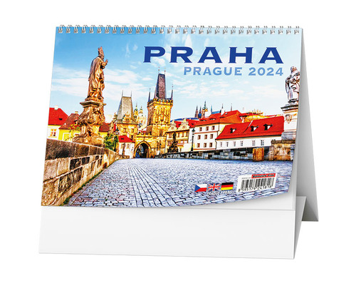 Kalendář/Diář Praha 2024 - stolní kalendář 