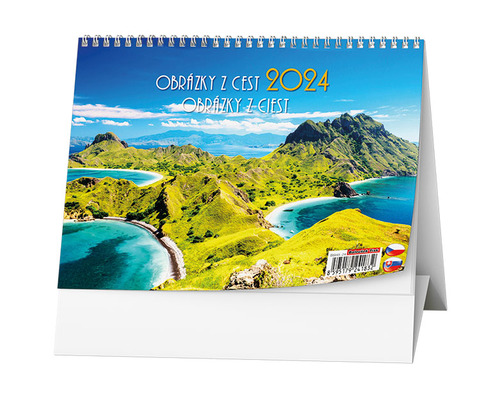 Calendar / Agendă Obrázky z cest 2024 - stolní kalendář 