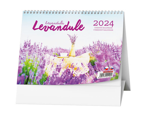 Kalendář/Diář Levandule 2024 - stolní kalendář 