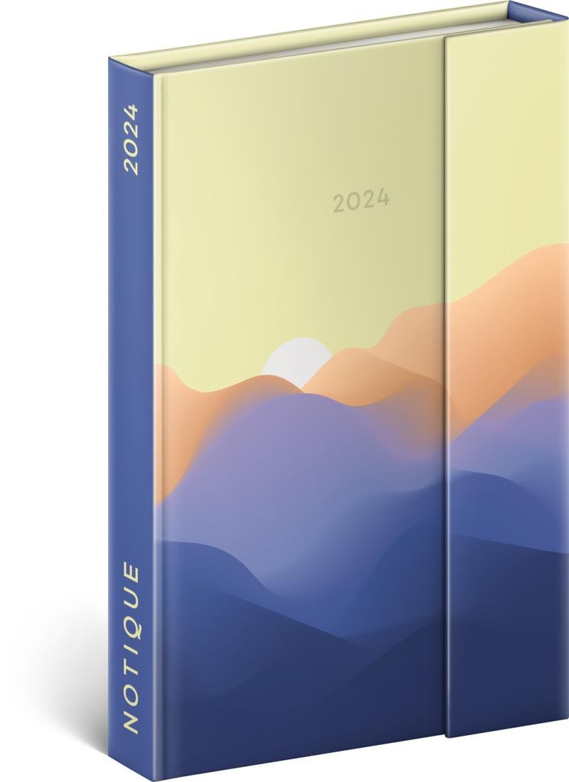 Naptár/Határidőnapló Diář 2024: Horizont - týdenní, magnetický, 11 × 16 cm 