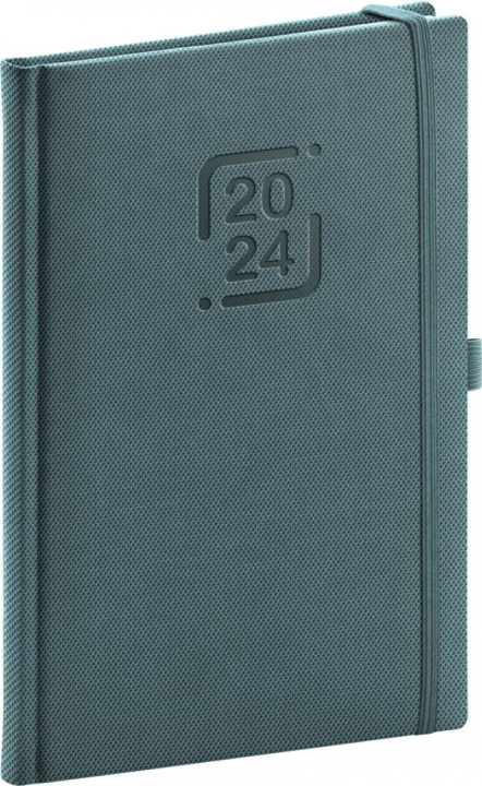 Calendar / Agendă Diář 2024: Catanella - modrošedý, týdenní, 15 × 21 cm 