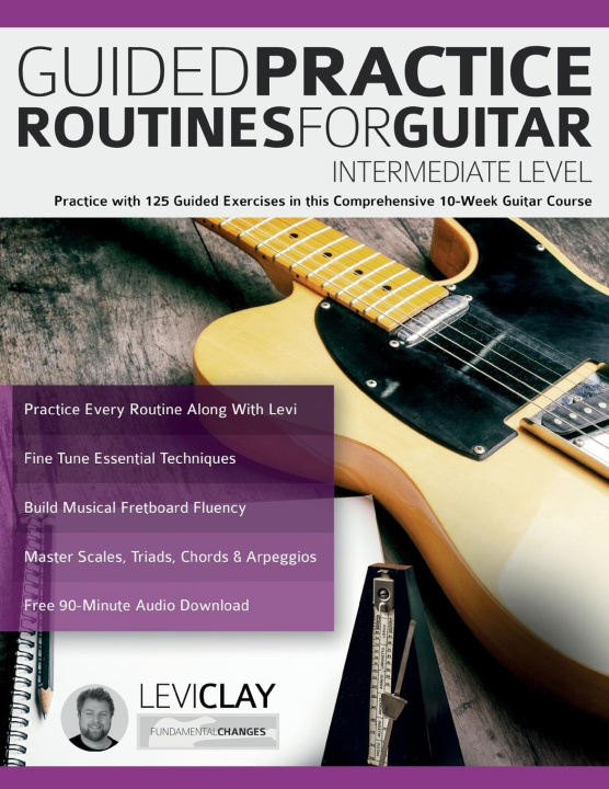 Book Guided Practice Routines For Guitar - Intermediate Level Joseph Alexander