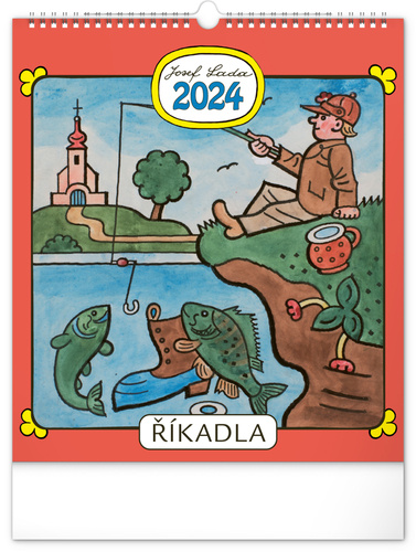 Kalendář/Diář Josef Lada Říkadla 2024 - nástěnný kalendář 