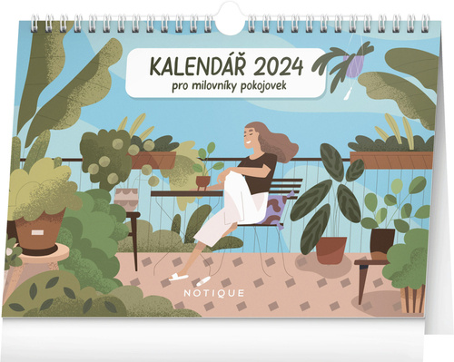 Naptár/Határidőnapló Kalendář pro milovníky pokojovek 2024 - stolní kalendář 