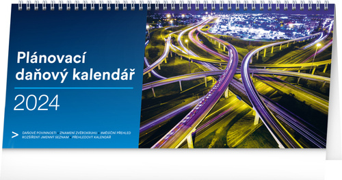 Календар/тефтер Plánovací daňový kalendář 2024 - stolní kalendář 