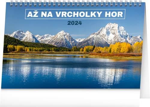 Kalendár/Diár Až na vrcholky hor 2024 - stolní kalendář 