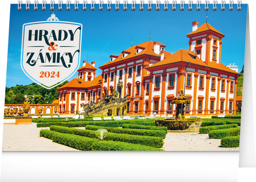 Calendar / Agendă Hrady a zámky 2024 - stolní kalendář 