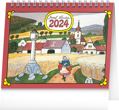 Календар/тефтер Josef Lada 2024 - stolní kalendář 