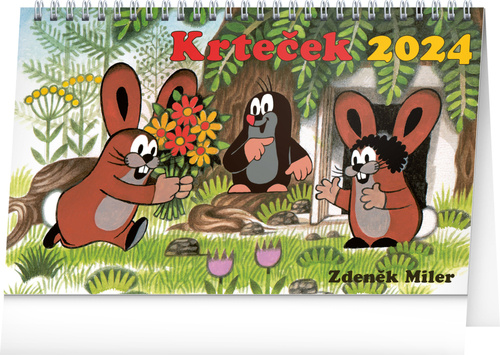 Calendar / Agendă Krteček 2024 - stolní kalendář 