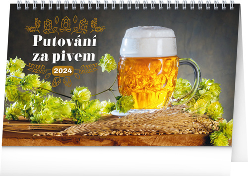 Naptár/Határidőnapló Putování za pivem 2024 - stolní kalendář 
