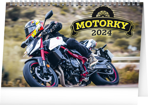 Naptár/Határidőnapló Motorky 2024 - stolní kalendář 