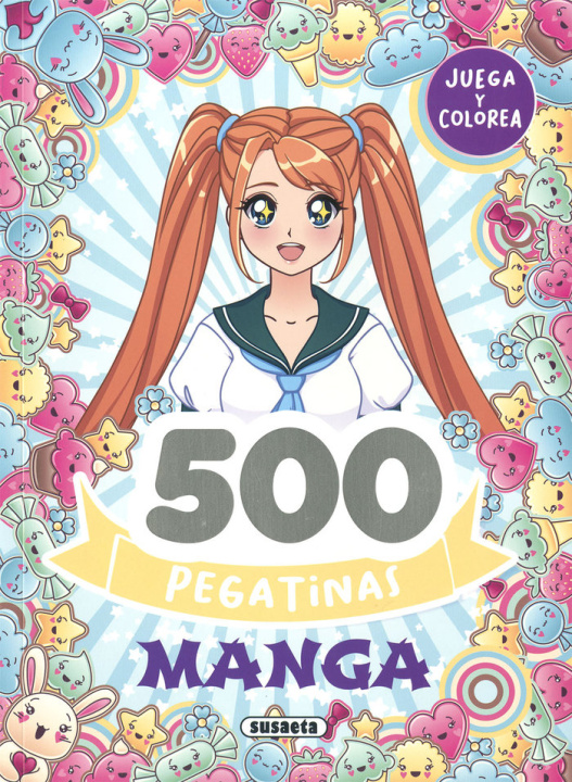 Книга 500 PEGATINAS MANGA SUSAETA