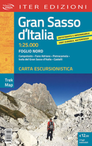 Tlačovina Gran Sasso d'Italia. Carta escursionistica 1:25.000 