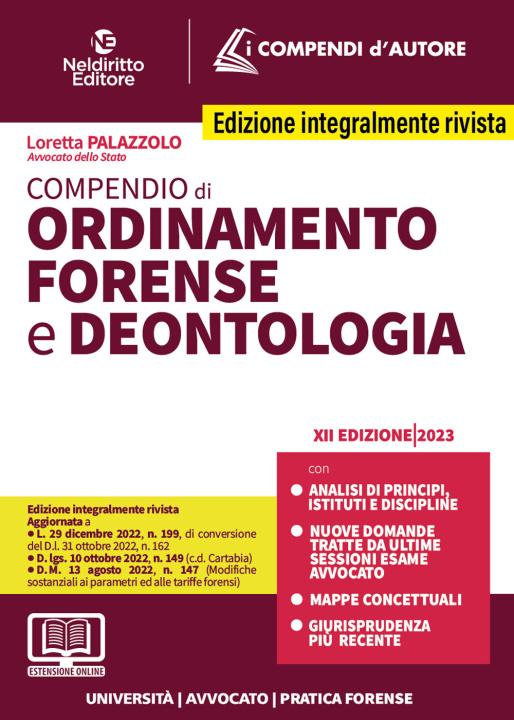 Kniha Compendio di ordinamento forense e deontologia Federica Gaia Corbetta