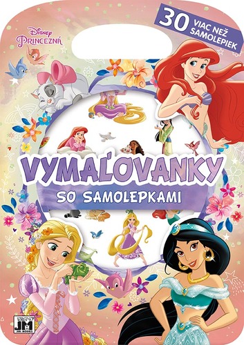 Книга Vymaľovanky so samolepkami Disnej Princezná 