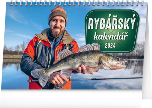Календар/тефтер Rybářský kalendář 2024 - stolní kalendář 