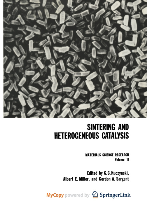 Knjiga Sintering and Heterogeneous Catalysis G. Kuczynski