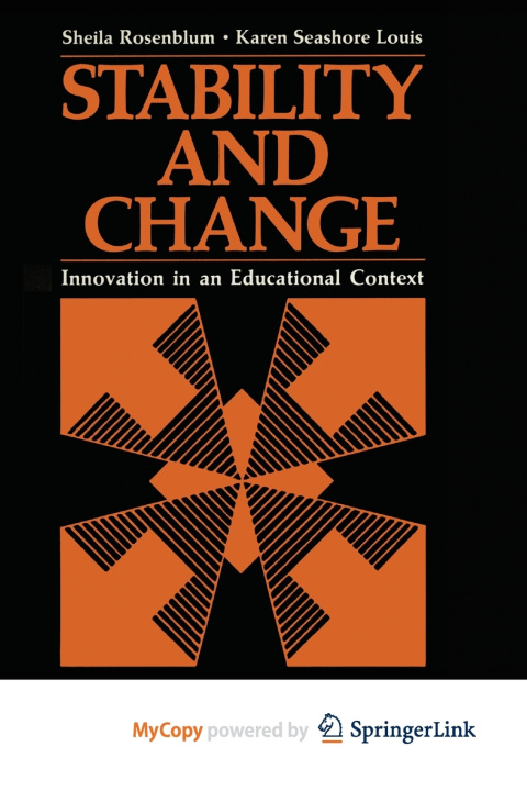 Knjiga Stability and Change Rosenblum Sheila Rosenblum