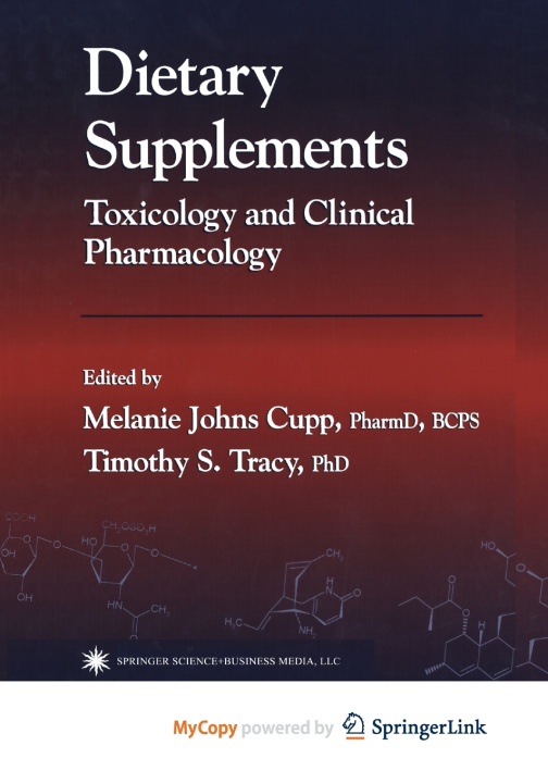 Knjiga Dietary Supplements Melanie Johns Cupp