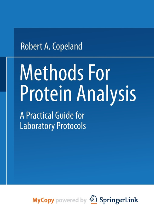 Boek Methods for Protein Analysis Robert A. Copeland