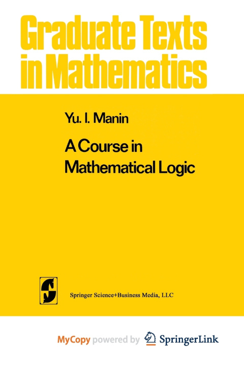 Knjiga Course in Mathematical Logic Manin Yu.I. Manin