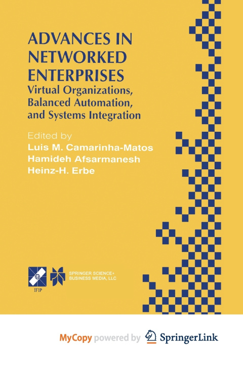 Knjiga Advances in Networked Enterprises Luis M. Camarinha-Matos
