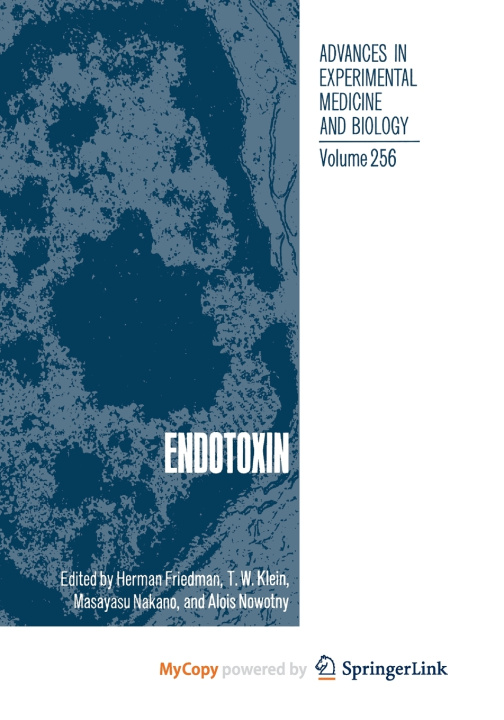 Book Endotoxin H. Friedman