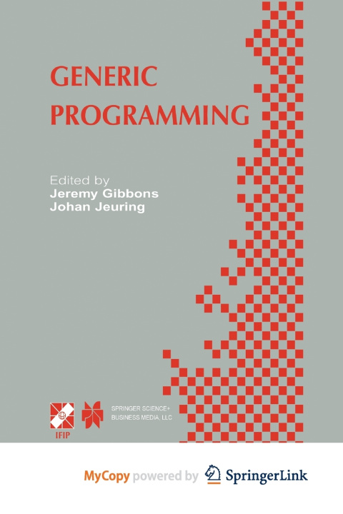 Book Generic Programming Jeremy Gibbons