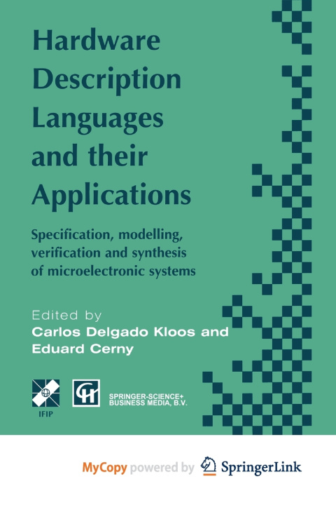 Boek Hardware Description Languages and their Applications Carlos Delgado Kloos