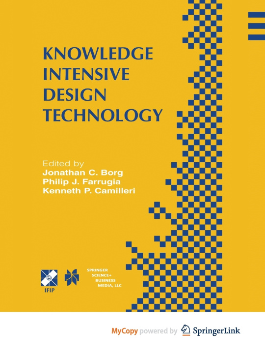 Book Knowledge Intensive Design Technology Jonathan C. Borg
