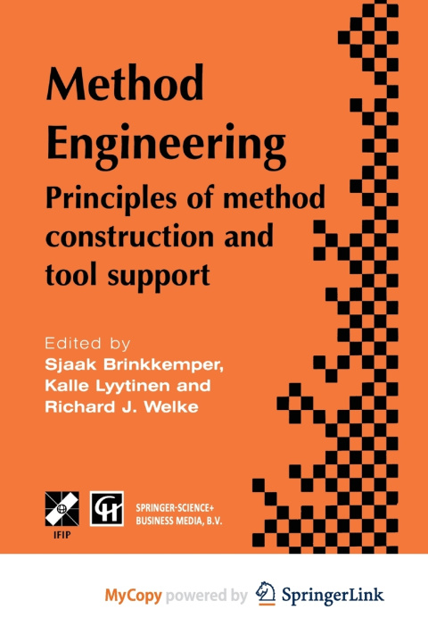 Knjiga Method Engineering Sjaak Brinkkemper