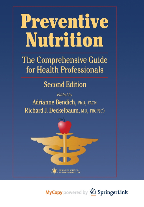 Boek Preventive Nutrition Adrianne Bendich