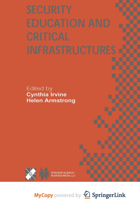 Boek Security Education and Critical Infrastructures Cynthia Irvine