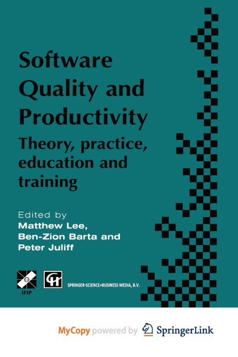 Knjiga Software Quality and Productivity M. Lee