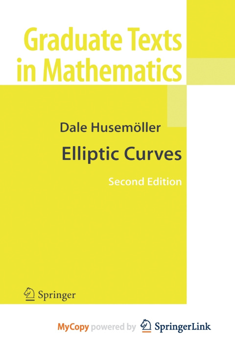 Knjiga Elliptic Curves Husemoller Dale Husemoller
