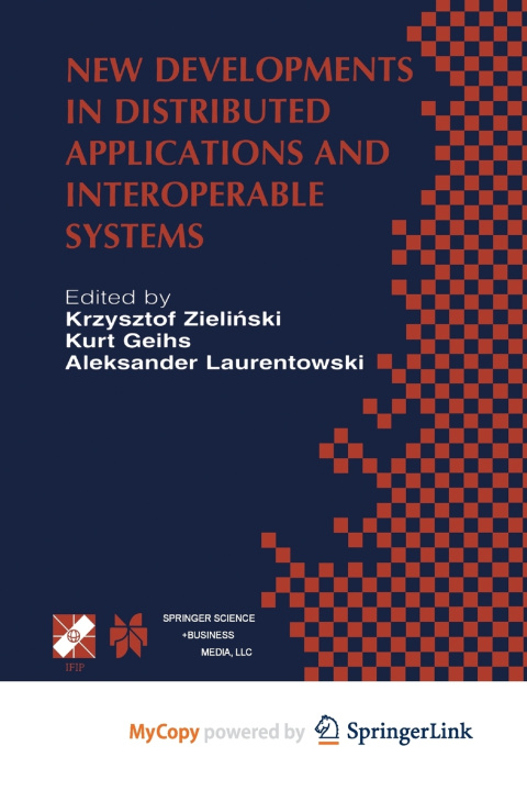 Könyv New Developments in Distributed Applications and Interoperable Systems Zielinski